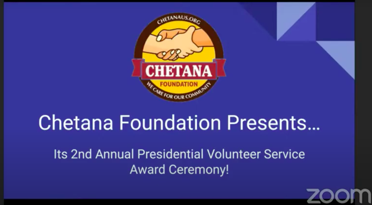Chetana Foundation – Presidential Volunteer Service Awards 2020